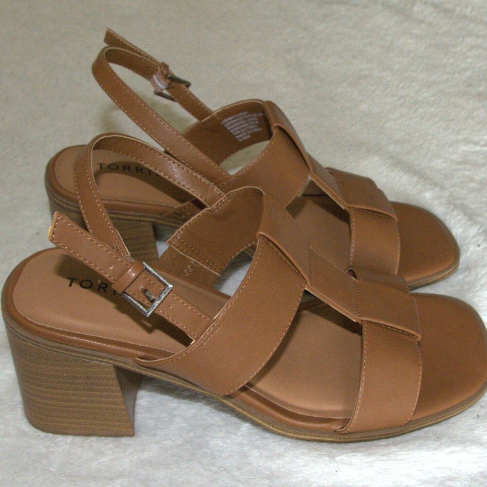 torrid Tan Strappy Leather Sandals - Picture 2 of 6